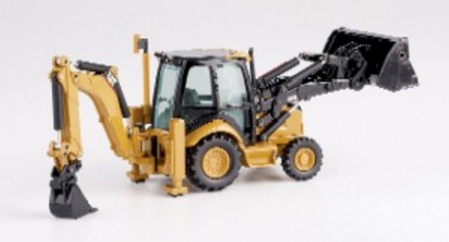 Norscot cat 432E Side Shift Backhoe with work tools 1:50 Caterpillar 55149 