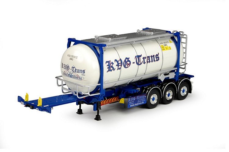 D-Tec Flexitrailer ISO tankcontainer KVG Trans