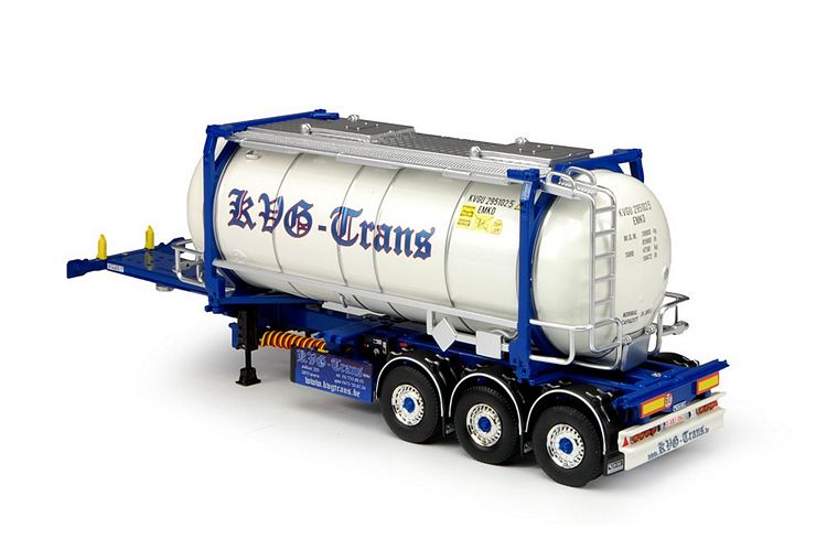 D-Tec Flexitrailer ISO tankcontainer KVG Trans
