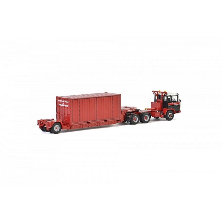 DAF 2600  lowloader  container Van Seumeren