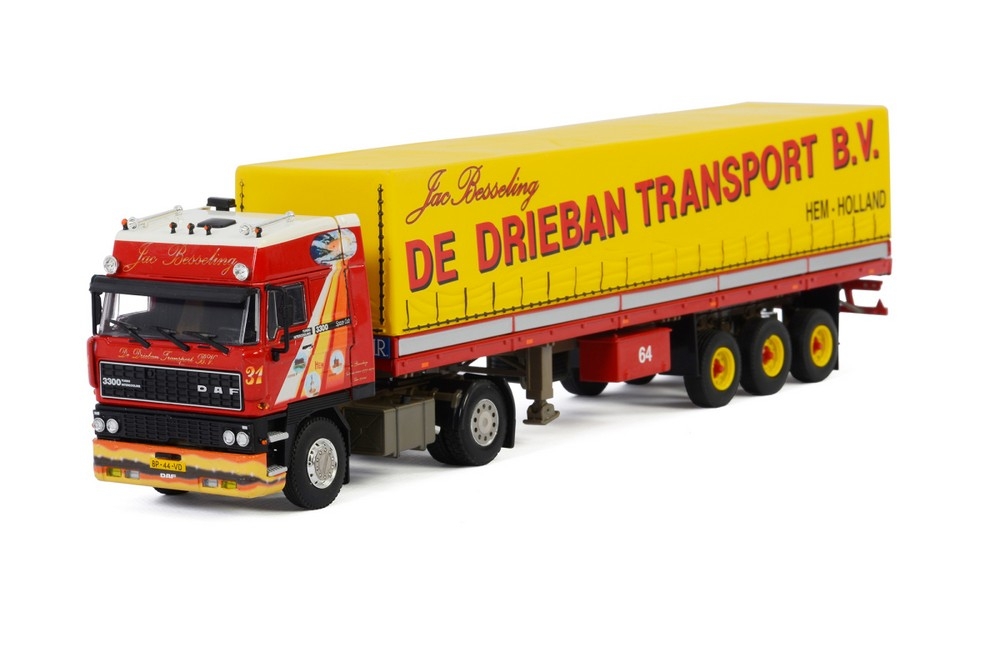 DAF 3300 SC Curtainside Trailer  De Drieban Transport