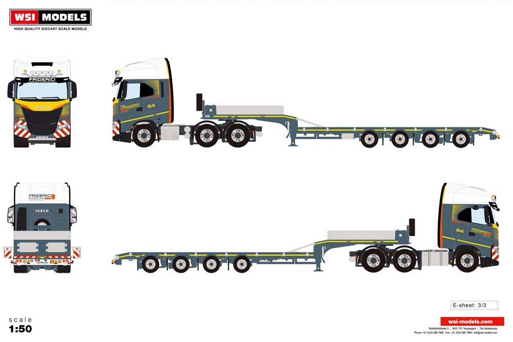 Iveco S Way AS High Semi Lowloader  Friderici