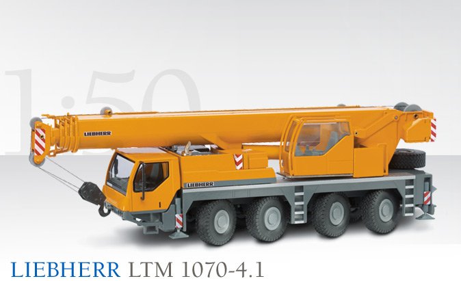 Liebherr LTM 1070-4.1 AUTO GRU Baumann #2100.32 Conrad 1:50 OVP 