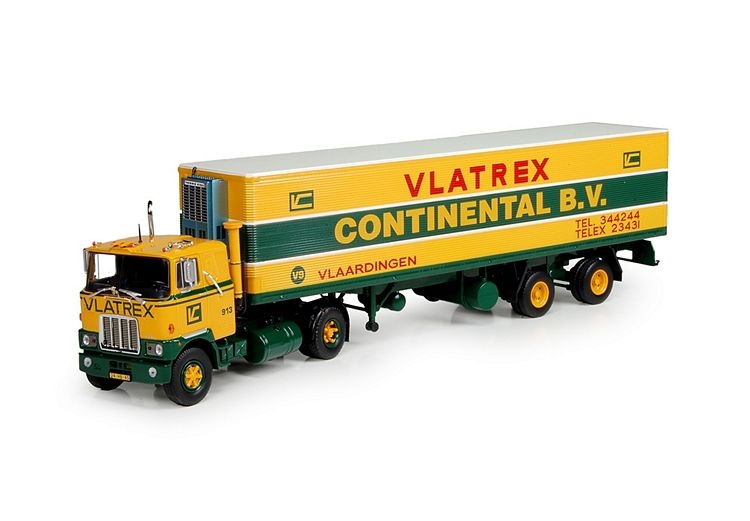 Mack F700  ribbelbak trailer Vlatrex