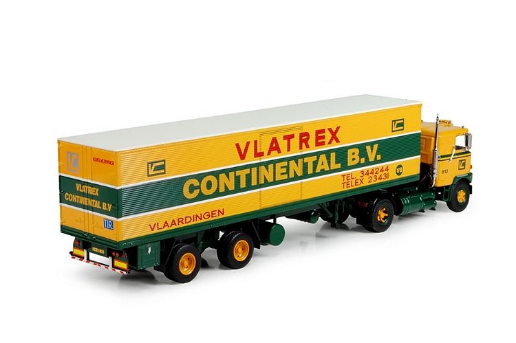 Mack F700  ribbelbak trailer Vlatrex