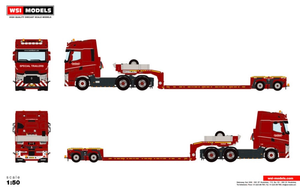 Renault Trucks T High Lowloader   Nooteboom Red Line