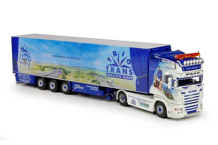Scania neu R Serie Topline mit Kühlauflieger Triotrans
