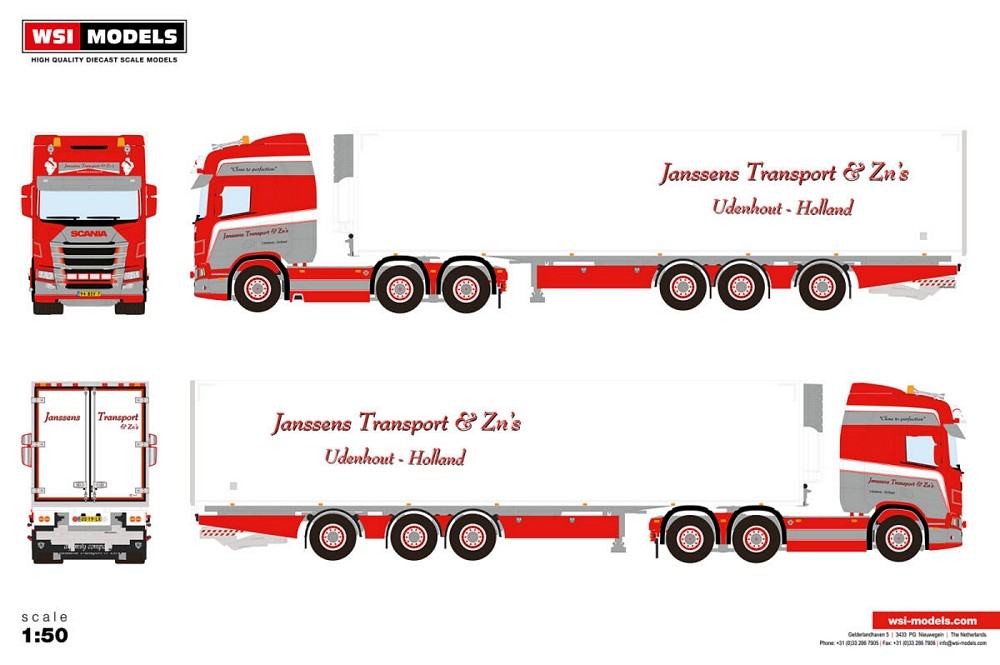 Scania R Highline CR20H Tridec Reefer  Janssens Transport & Zn s
