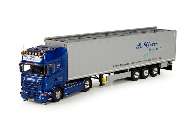 Scania R serie Topline Cargo floor trailer Kleter