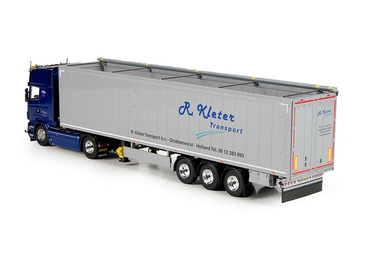 Scania R serie Topline Cargo floor trailer Kleter