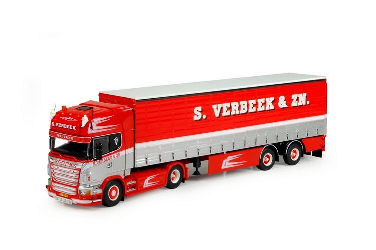 Scania R serie Topline Schiebeplanen Auflieger Verbeek S