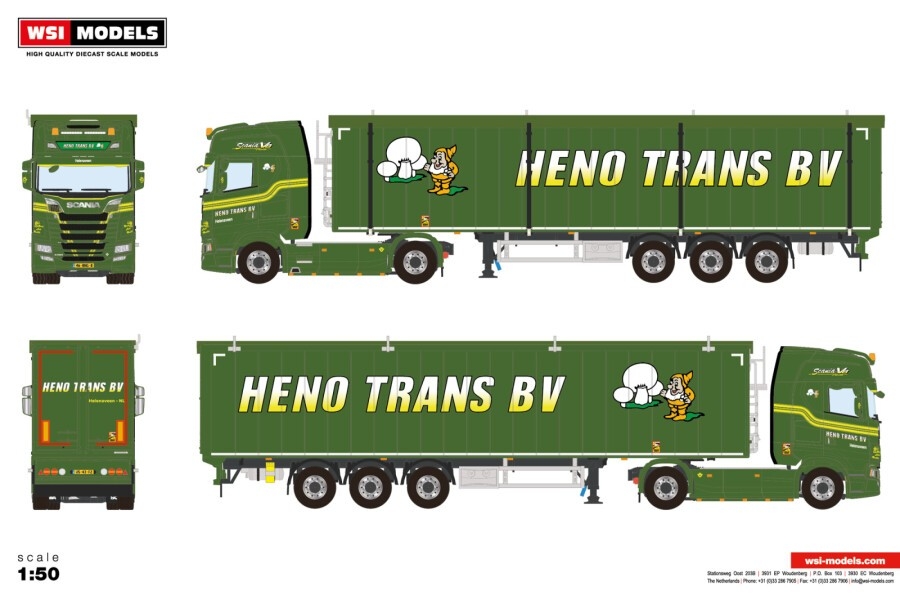 Scania S Highline CS20H Volume Trailer  Heno Trans BV