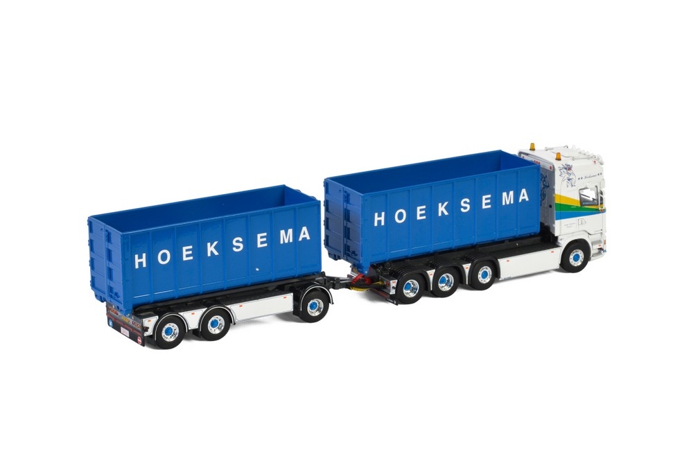 Scania Straemline Riged Drawbar Hooklft Container  Hoeksema