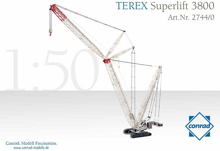 Terex Superlift 3800 Gittermast Raupenkran