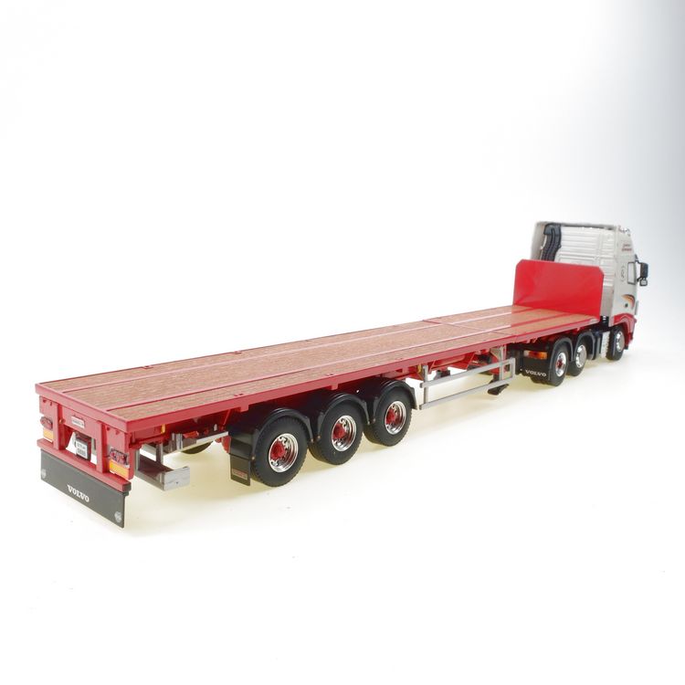 VOLVO FH12 6x2 CARLINN STEEL transport flat trailer