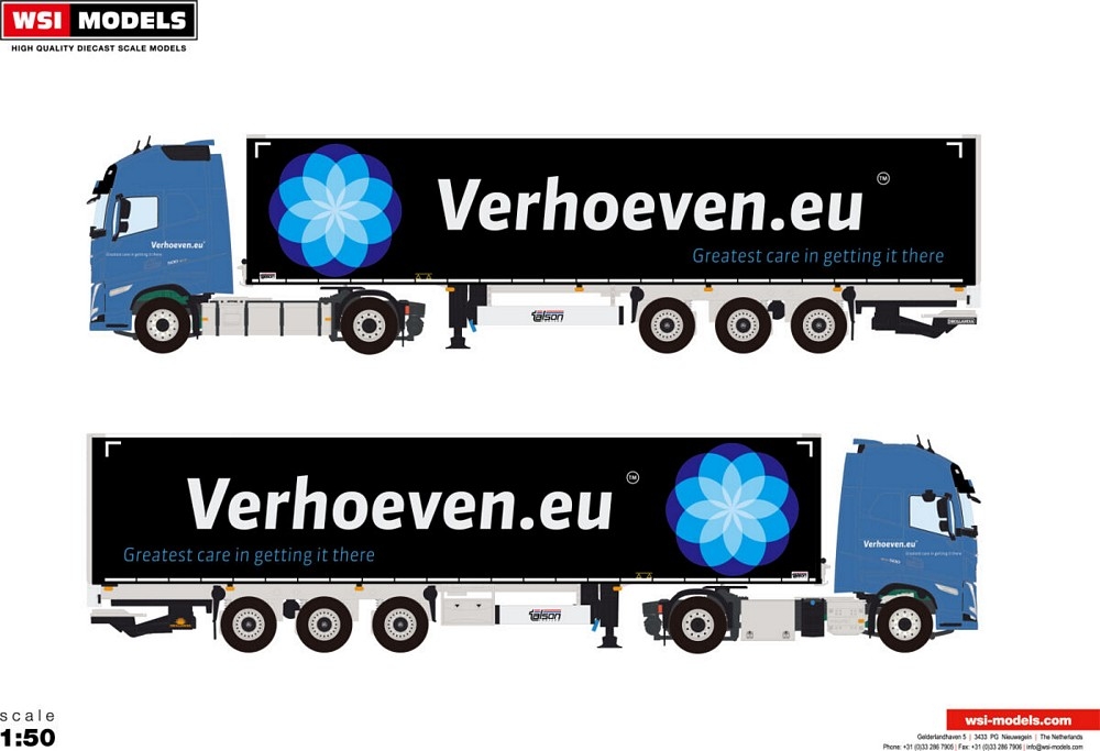 Volvo FH5 Globe. XL  Box Auflieger  Verhoeven Logistics